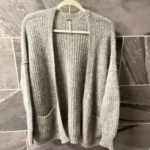 Free people grey cardigan